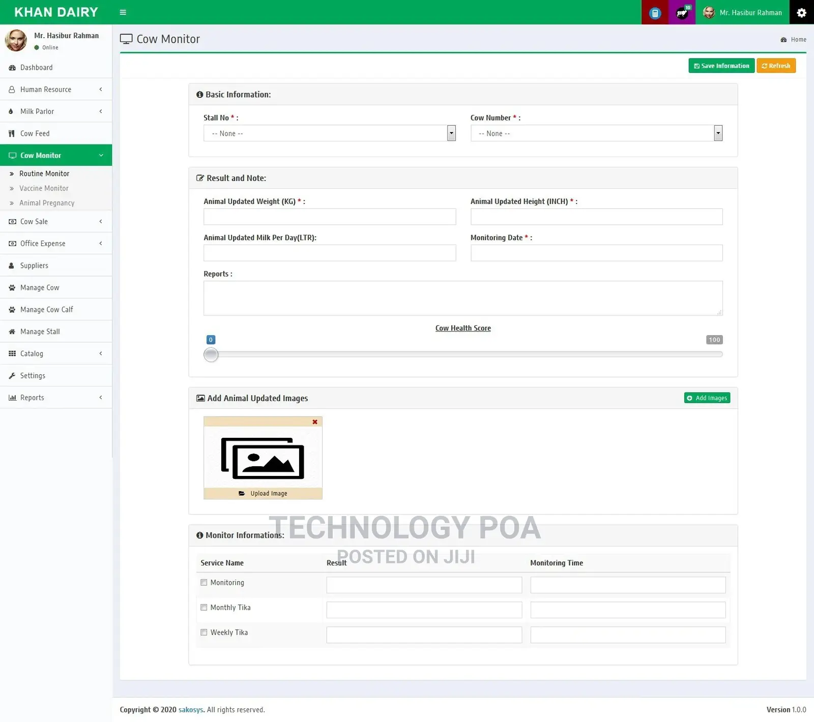 Dairy Farm Management System