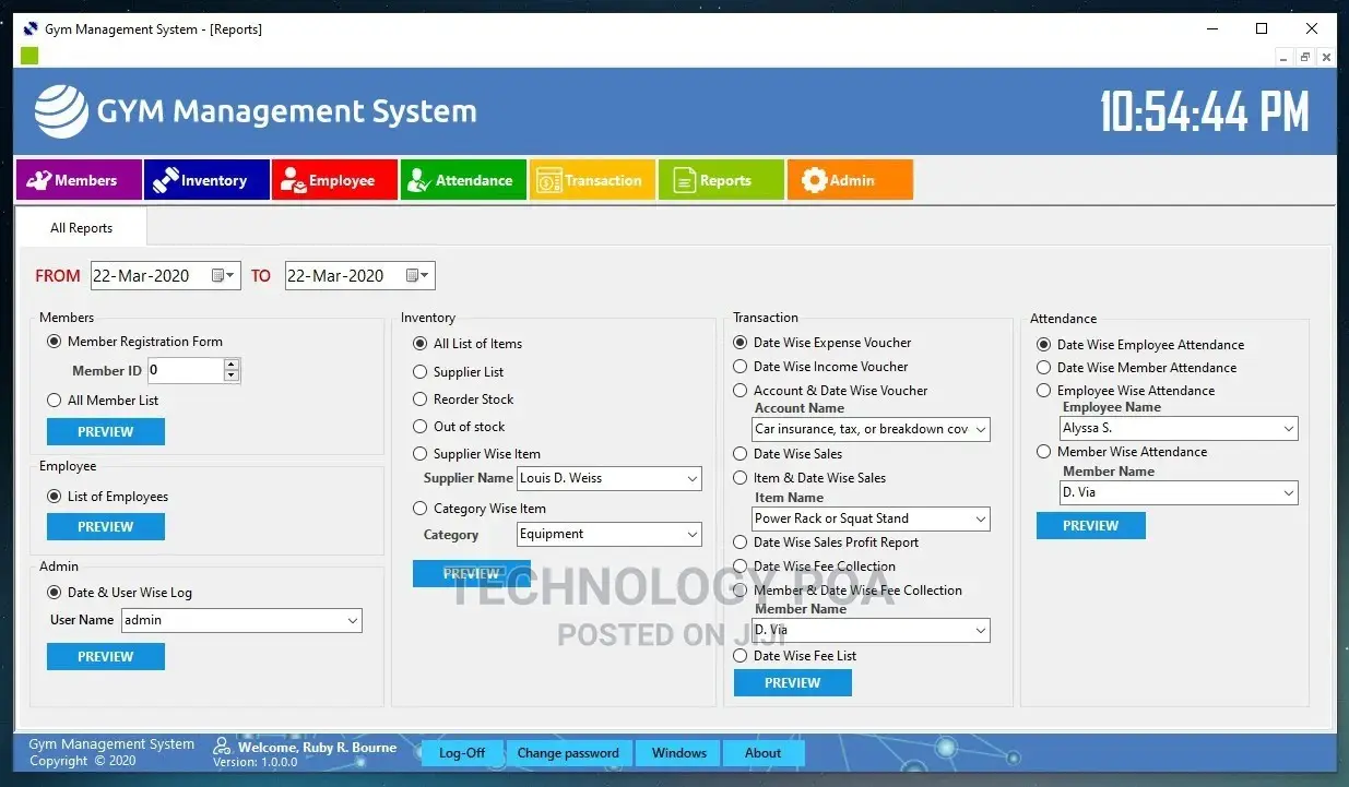 Gym Management System