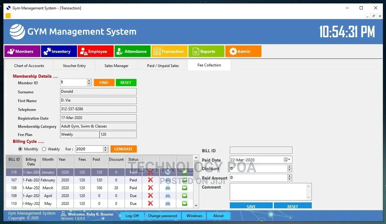 Gym Management System