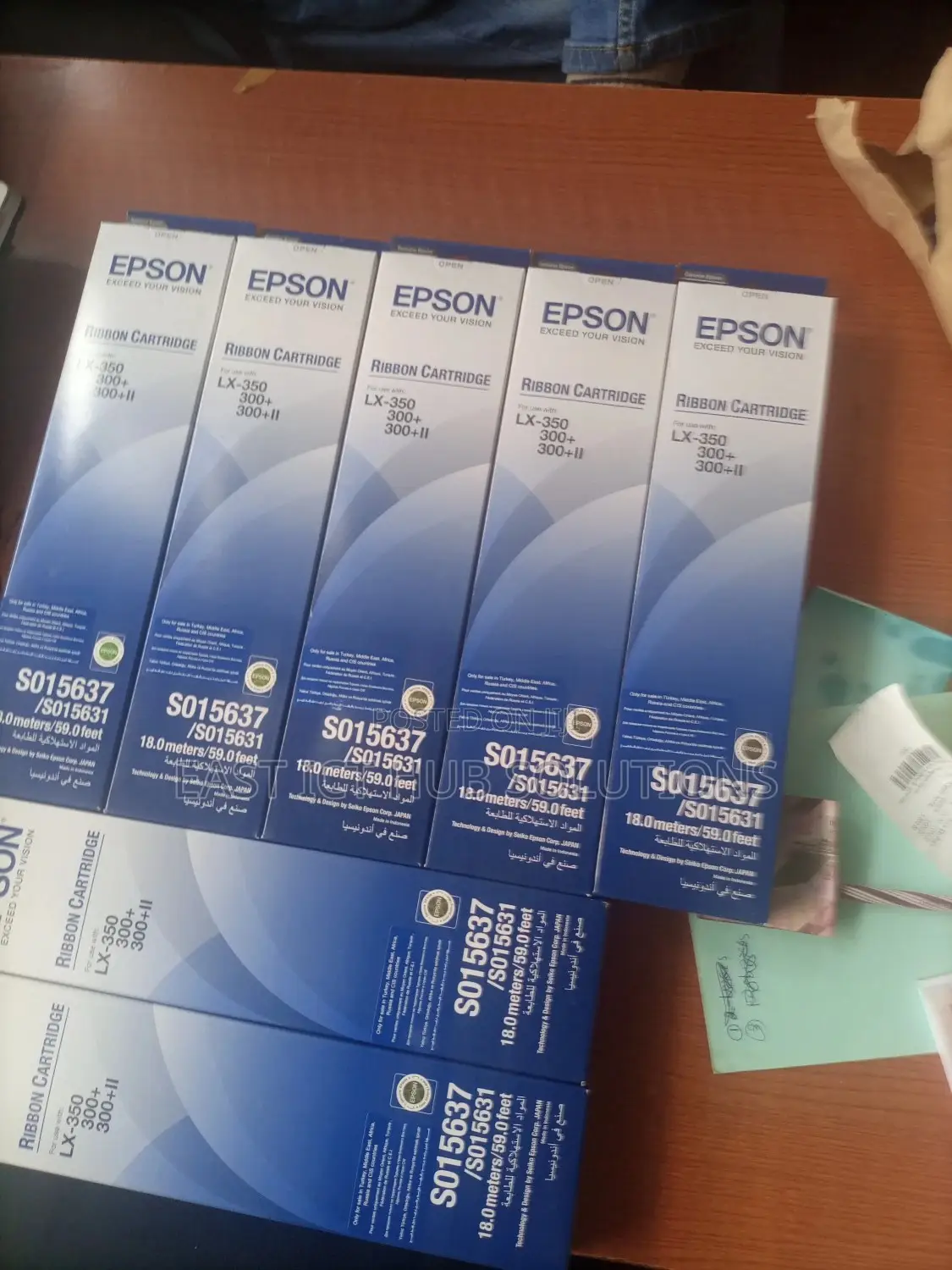 Epson Ribbon Catridge Lx 350 Black for Dotmatrix Printer