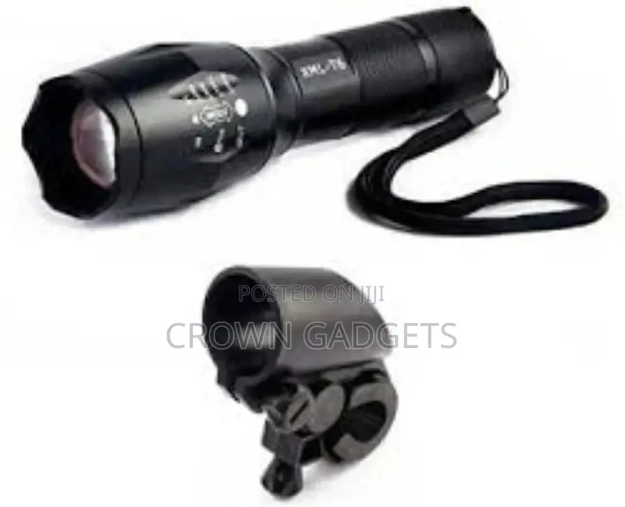 LED Rechargeable Tactical Flashlight T6 Torch 800 Lumens