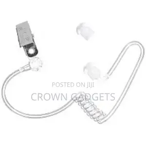 Fbi Plug Throat Mic Air Tube Covert Earpiece Headset