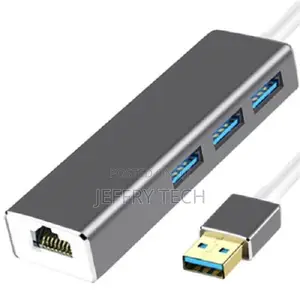 Usb 3.0 to Lan Adapter + 3 Port Usb Hub