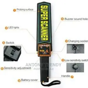Enterprise Hand Held Metal Detector Super Scanner With Beep