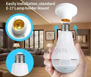 1080P IP Camera Light Bulb Home Security Video Camera Wirele