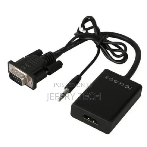 VGA to HDMI Cable Converter Adapter Plug and Play With Audio