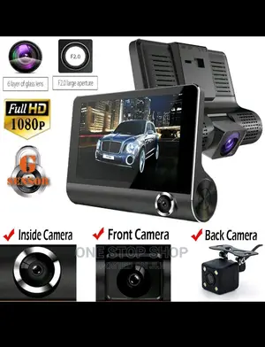 Car DVR Camera Video Recorder With Front,Inside ,Rear Camera