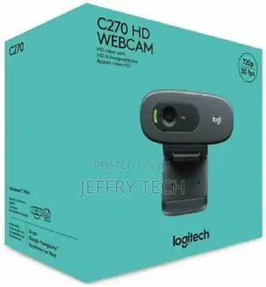 Logitech C270 HD Webcam - Dark Grey (960-000694)