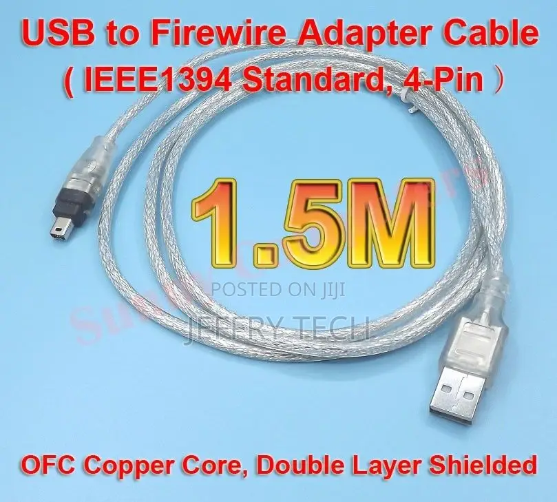 USB Data Cable Firewire IEEE 1394 for Mini DV Minidv HDV Cam
