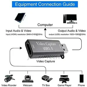 MI Video Capture Card, 4K MI to USB 3.0 Game Capture 1080P A