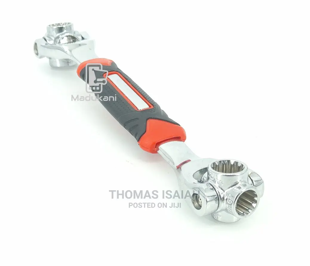 48 in 1 Multifunction Dog Bone Rotating 8 Socket Spanner Wre