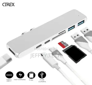 7 in 1 USB-C Type C HD Output 4K HDMI USB 3.0 Adapter HUB Fo