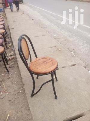 School Laboratory/Bar Stools With Mahogany Top-Strong High Round-Tube