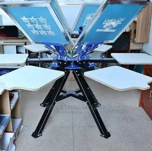6 Colour 6 Station Screen Printing Machine