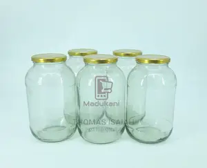 5pcs 1000ml Glass Jars Mason Jars With Pop Lids