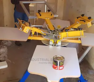 4 Colour 4station Screen Printing Machine