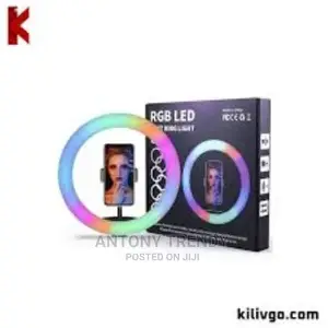 13-Inch RGB LED Ring Light With Tri Pod Stand With Phone Cli