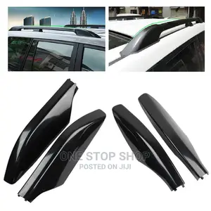 Black Roof Rails End Cover Cap Suitable for Prado 120 150
