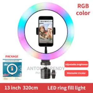 MJ33 Dimmable 13 Inch 33 Cm 16 Colour Led RGB Ring Light Wit