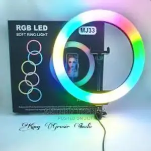Colourfulled Ring Light Rgb Colorful Dimmable USB Ring Light
