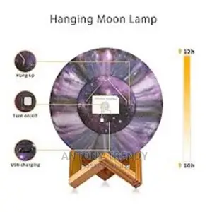 Moon Lamp, 16 Colors Moon Night Light 4.8 Inch 3D Ga