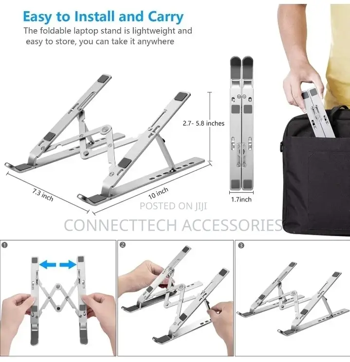 Foldable Laptop Stand Adjustable Aluminum Portable Stand
