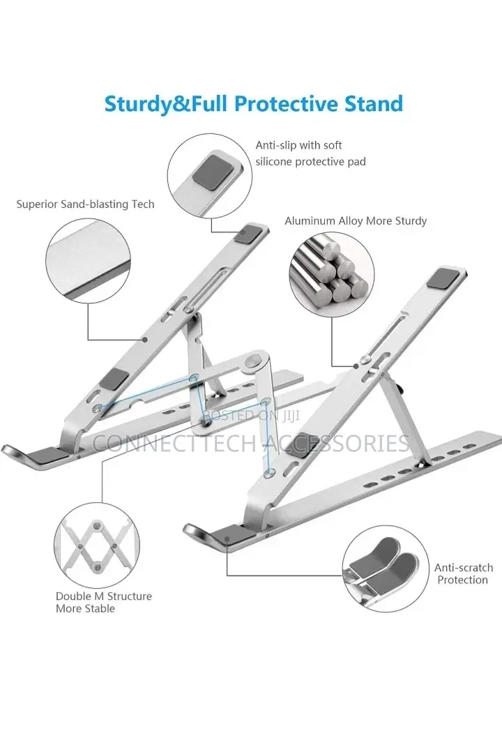 Foldable Laptop Stand Adjustable Aluminum Portable Stand