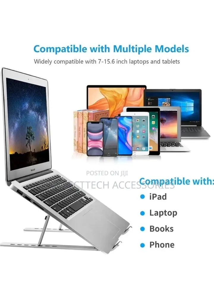 Foldable Laptop Stand Adjustable Aluminum Portable Stand