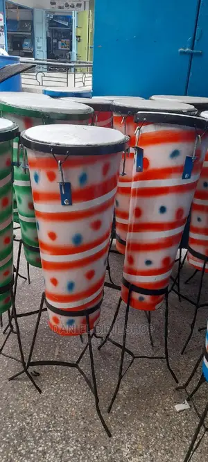 9inch Djembe African Drum Red