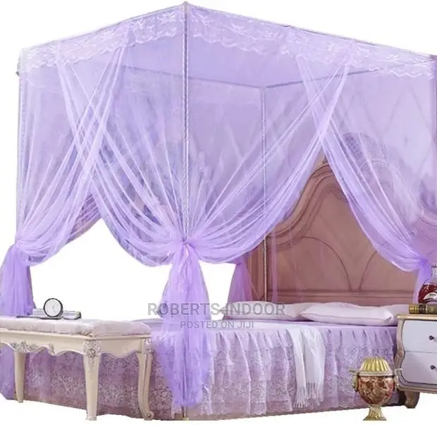 Purple 4stand Mosquito Net