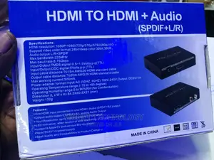 HDMI to HDMI + Audio (Spdif L/R)