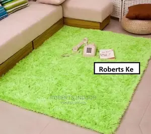 Luminous Green Soft Fluffy Carpet