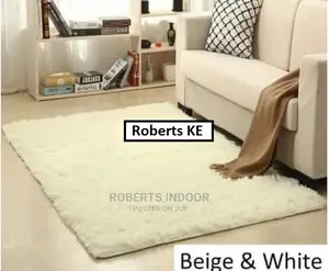 Off White Soft Fluffy Carpet