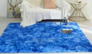 Blue Soft Fluffy Carpet