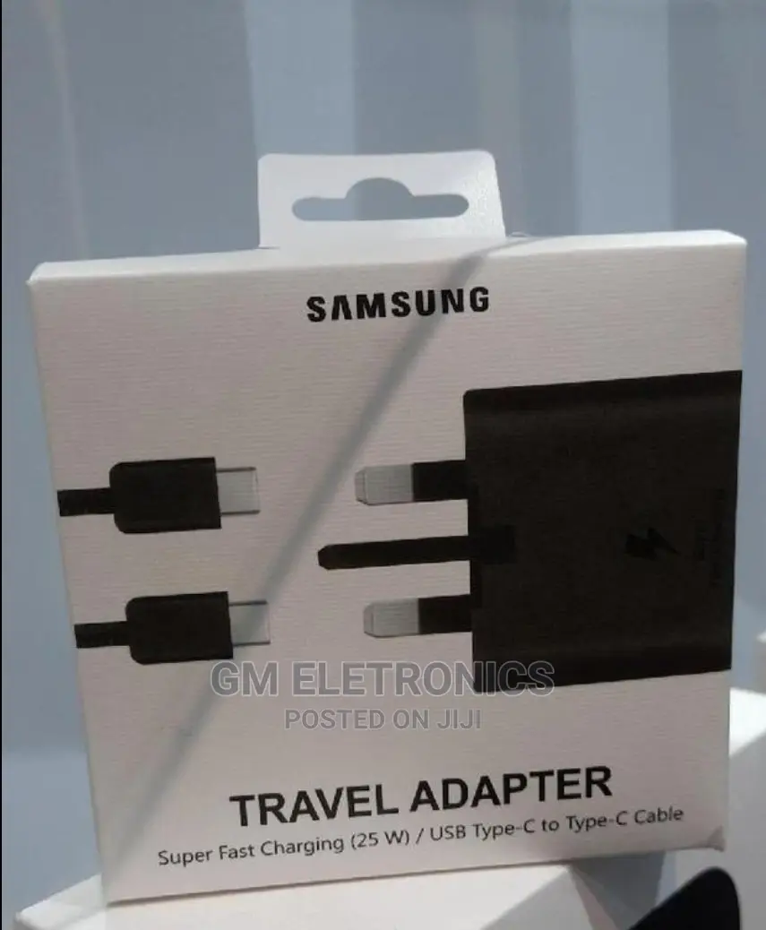Samsung Fast Charger (25W) Type C- Type C Cable.