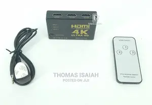 3 Port HDMI Switch 4K Full HD 1080P With Remote