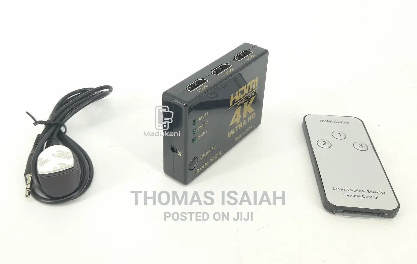 3 Port HDMI Switch 4K Full HD 1080P With Remote