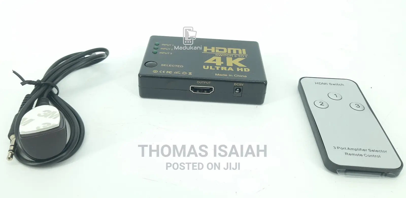 3 Port HDMI Switch 4K Full HD 1080P With Remote