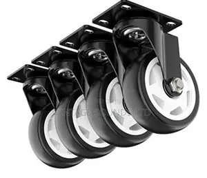 4 Inch Swivel Caster Wheels, Heavy Duty Plate Casters