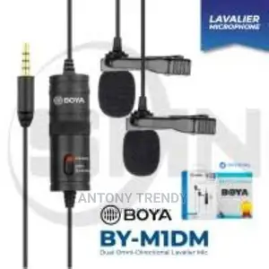 Boya-M1dm Dual Omni Directional Lavalier Microphone