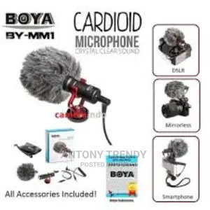 Boya by-Mm1 Shotgun Video Microphone for iPhone, Huawei, Dji