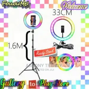 13 RGB LED Selfie Ring Light 26cm Spotlight Fill Light Lamp