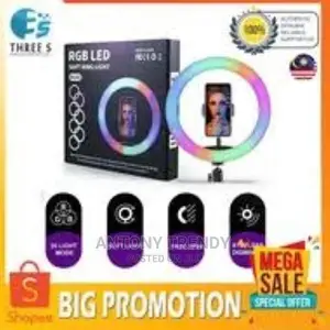 13 Static RGB + 3 Daily Colors Lights Selfie Ring Light With