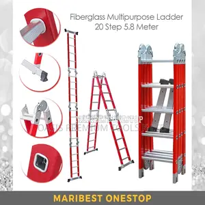 Multipurpose Ladder Fibreglass 5.8 Mtr 4X5 Step
