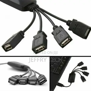 4 Port USB 2.0 High Speed Hub Octopus Splitter 480 Mbps For