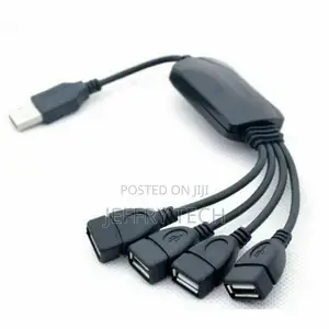 4 Port USB 2.0 High Speed Hub Octopus Splitter 480 Mbps For