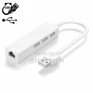 USB a to 3 X USB a and RJ45 Ethernet Lan Adapter