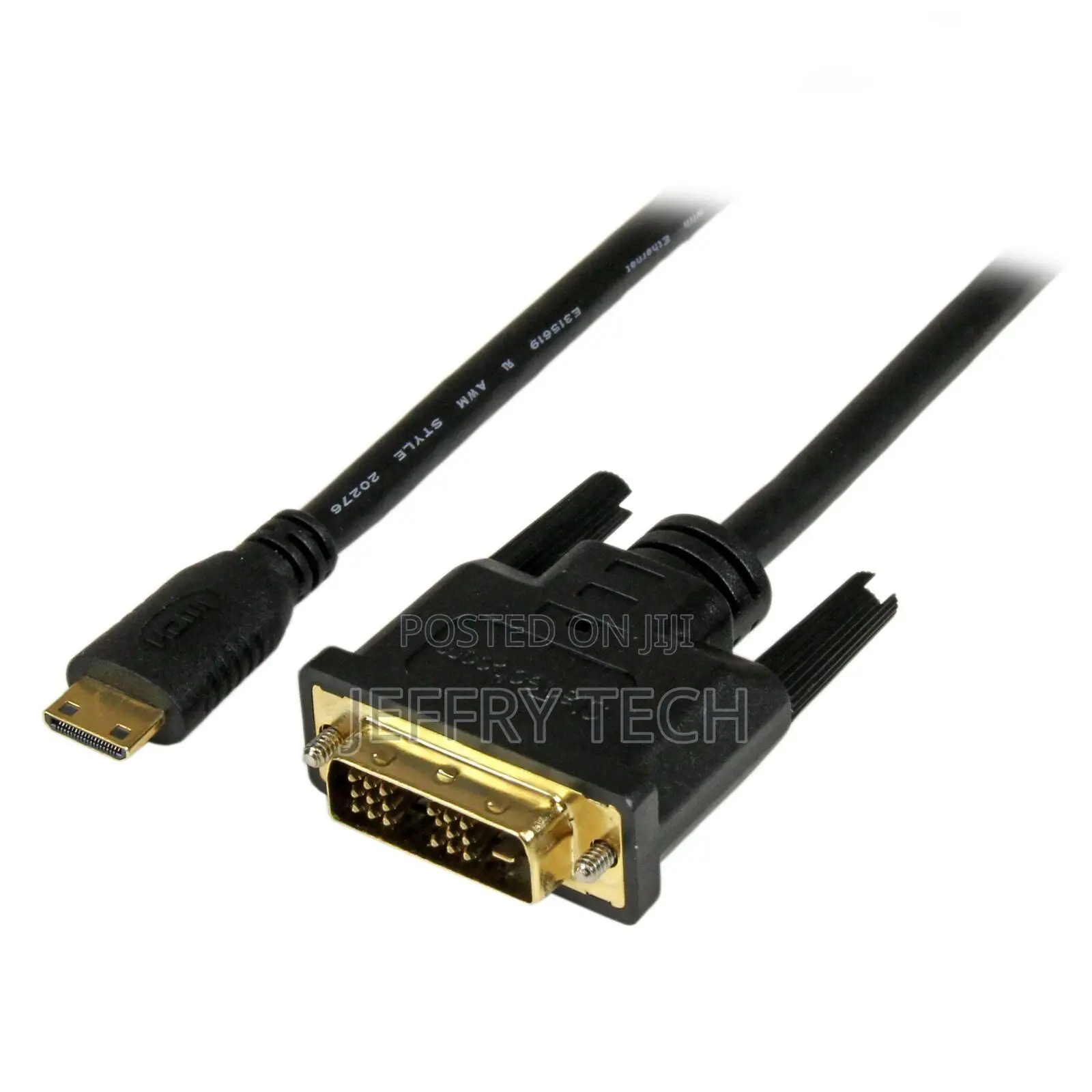 Startech 1m Male to Male Mini HDMI to DVI-D Cable, Black 3 F