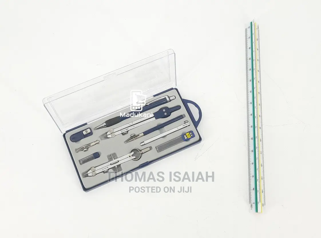 Technical Drawing Set With 300mm Scale Ruler