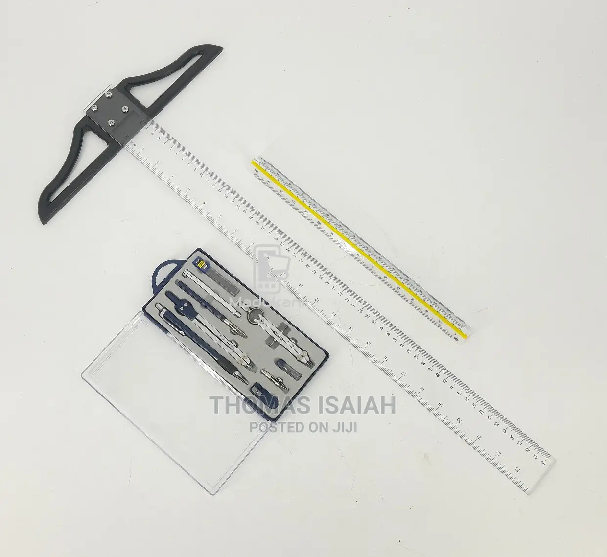 Technical Drawing Set With 300mm Scale Ruler, 600mm T Square